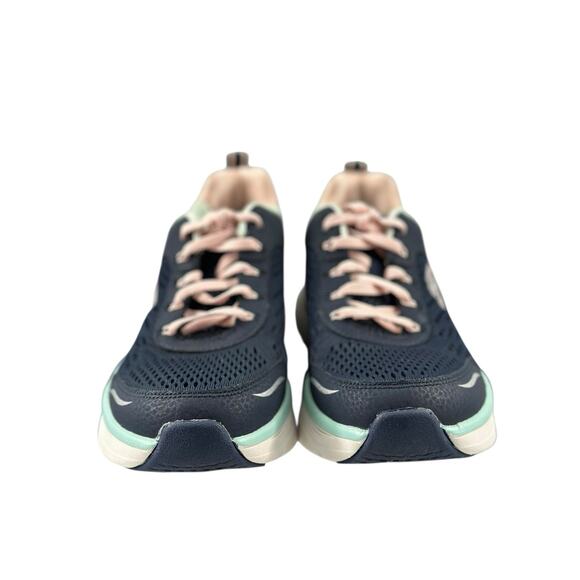 Skechers D'Lux Walker Infinite Motion / Women / Black/PINK / BLUE Sz 8.5 Trainer - Picture 6 of 11